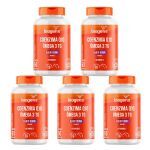 Kit 5X Coenzima Q10 100mg + �mega 3 Vitamina E - 60 C�psulas - Bigens