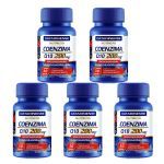 Kit 5X Coenzima Q10 - 200mg 30 C�psulas - Catarinense Nutri��o