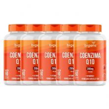 Kit 5X Coenzima Q10 200mg - 60 C�psulas - Bigens
