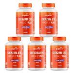 Kit 5X Coenzima Q10 200mg + Omega 3 - 120 C�psulas - Bigens