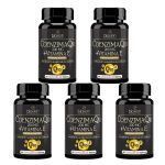 Kit 5X Coenzima Q10 200mg + Vitamina E - 60 C�psulas 650mg - Bioklein