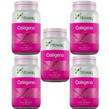 Kit 5X Colageno 300mg - 180 C�psulas - Fitoway