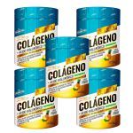 Kit 5X Col�geno + �cido Hialur�nico - 230g Abacaxi Com Hortel� - Shark Pro