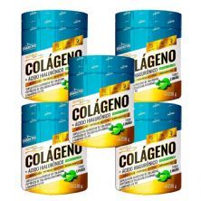 Kit 5X Col�geno + �cido Hialur�nico - 230g Lim�o - Shark Pro