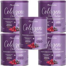 Kit 5X Col�geno Duo Balance - 330g Hibiscus e Frutas Roxas - Sanavita