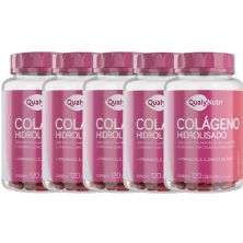 Kit 5X Col�geno Hidrolisado - 120 C�psulas - QualyNutri