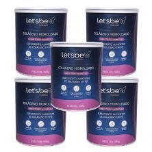Kit 5X Col�geno Hidrolisado - 300g Frutas Vermelhas - Let�s Be Nutrition