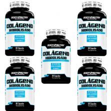 Kit 5X Col�geno Hidrolisado - 60 C�psulas - Body Nutry