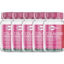 Kit 5X Col�geno Hidrolisado - 60 C�psulas - QualyNutri