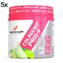 Kit 5X Col�geno Hidrolisado Clinical Skin - 300g Lim�o com Clorofila - BodyAction