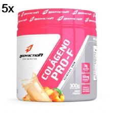 Kit 5X Col�geno Hidrolisado Clinical Skin - 300g P�ssego - BodyAction