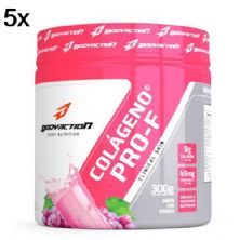 Kit 5X Col�geno Hidrolisado Clinical Skin - 300g Uva Rosada - BodyAction