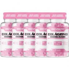 Kit 5X Col�geno Hidrolisado Feminy - 120 C�psulas - BodyNutry