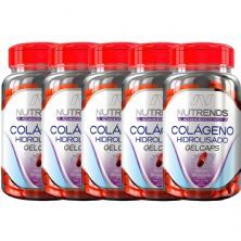 Kit 5X Col�geno Hidrolisado Gel Caps - 60 C�psulas - Nutrends