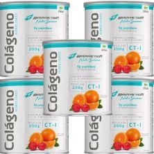 Kit 5X Col�geno Hidrolisado Nutri Science - 200g Laranja com Acerola - BodyAction