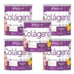 Kit 5X Col�geno Hidrolisado Nutri Science - 200g Lim�o com Clorofila - BodyAction