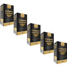 Kit 5X Colageno Hidrolisado + Vitamina C - 60 C�psulas - Gold Lab