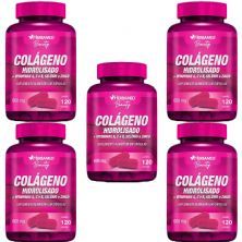 Kit 5X Colageno Hidrolisado + Vitaminas e Minerais - 120 C�psulas - Herbamed