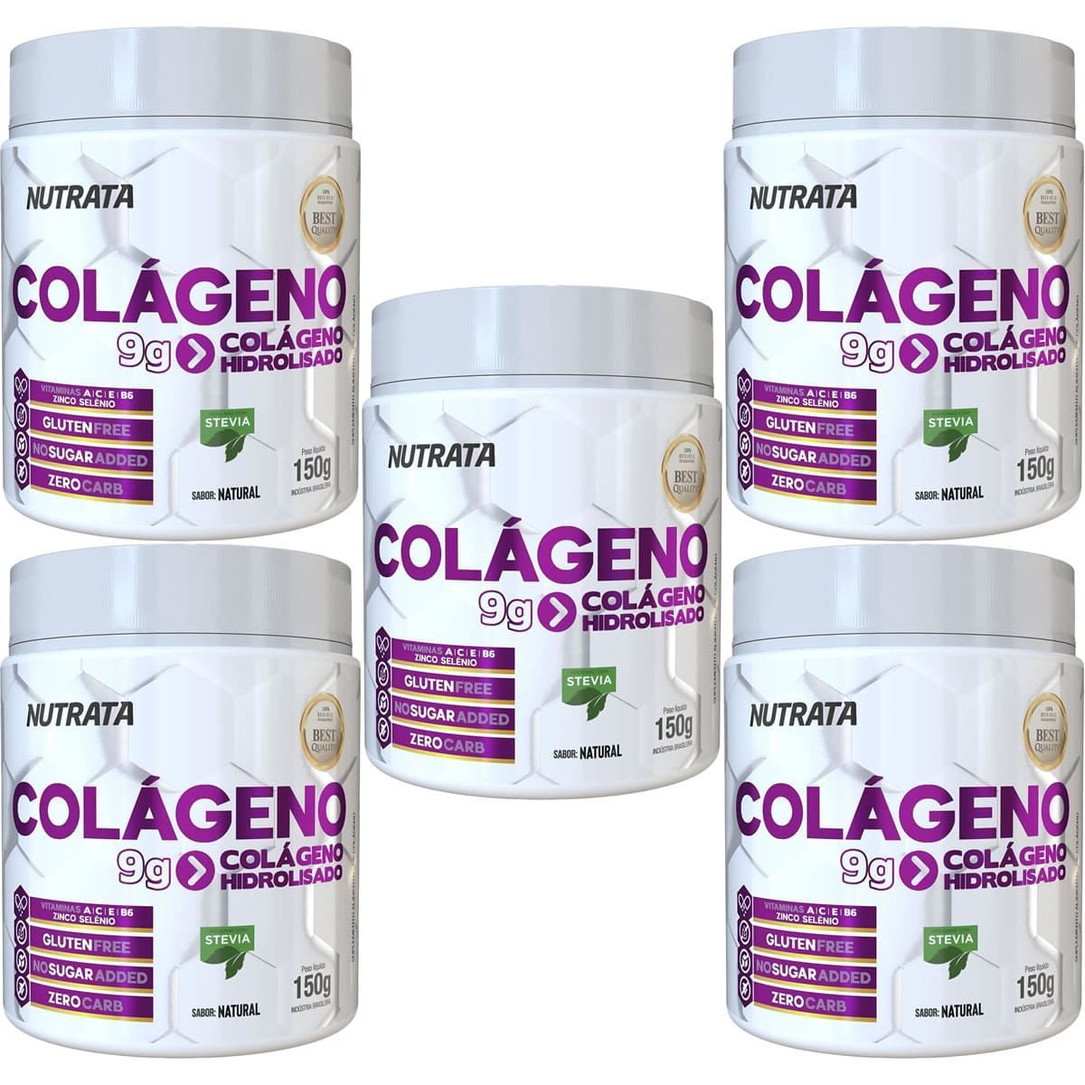 Kit 5X Col�geno Only Women - 150g Natural - Nutrata