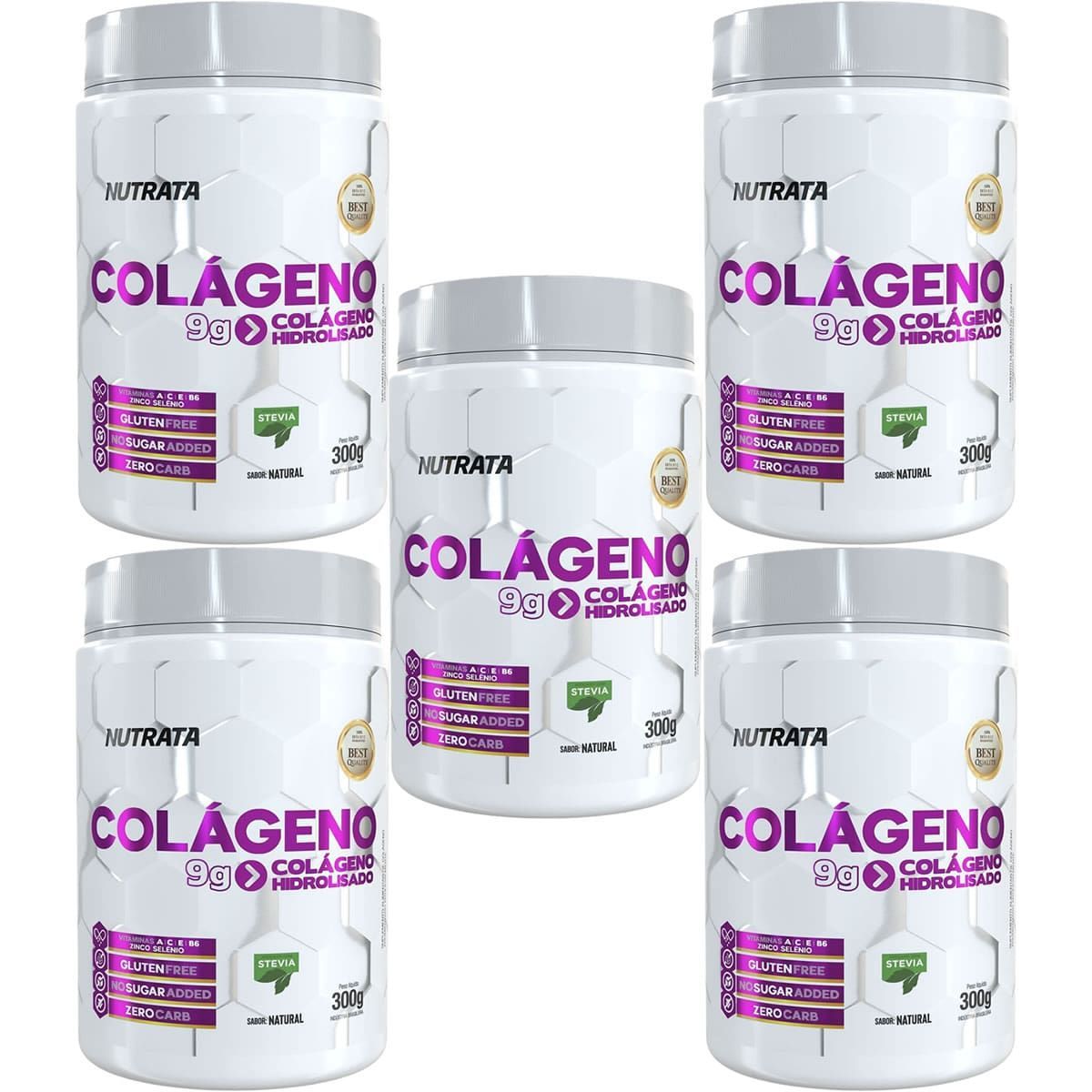 Kit 5X Col�geno Only Women - 300g Natural - Nutrata