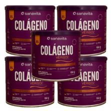 Kit 5X Col�geno Verisol - 150g Frutas Tropicais - Sanavita