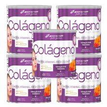 Kit 5X Col�geno Verisol Com Hialur�nico - 200g Laranja com Acerola - BodyAction