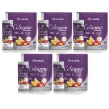 Kit 5X Col�geno Verisol Hidrolisado - 30 Sticke de 4g Frutas Amarelas - Sanavita