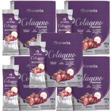 Kit 5X Col�geno Verisol Hidrolisado - 30 Sticke de 4g Red Berries - Sanavita