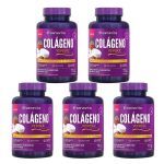 Kit 5X Col�geno Verisol Mastig�vel - 45 Pastilhas Morango - Sanavita
