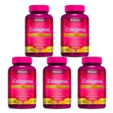 Kit 5X Col�geno Verisol + Vitaminas e Minerais - 120 C�psulas - Herbamed
