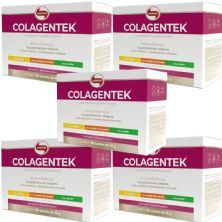 Kit 5X Colagentek - 30 Sach�s 10g Sabores Sortidos - Vitafor