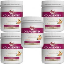 Kit 5X Colagentek - 300g Tangerina - Vitafor
