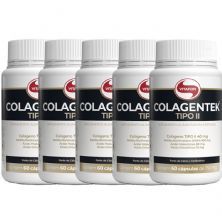 Kit 5X Colagentek Tipo II - 60 C�psulas - Vitafor