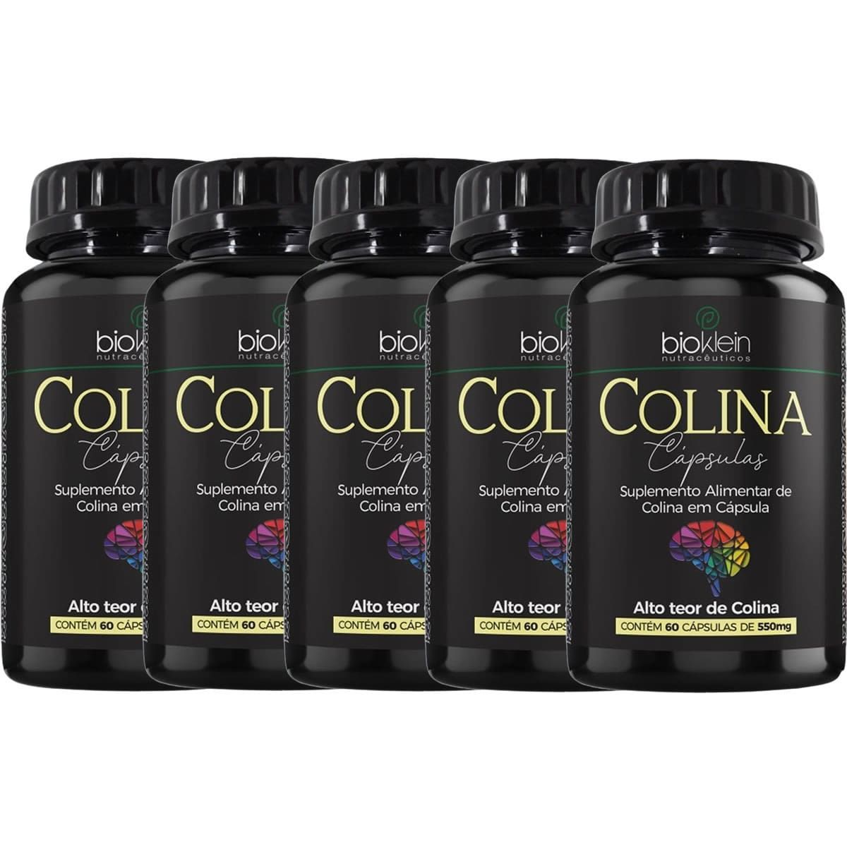 Kit 5X Colina - 60 C�psulas - Bioklein