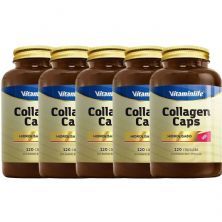 Kit 5X Collagen Caps Col�geno - 120 C�psulas - VitaminLife