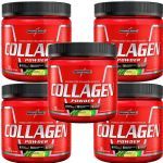 Kit 5X Collagen Powder Hydrolyzed - 300g Lim�o - IntegralM�dica