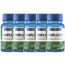 Kit 5X Complexo B - 60 C�psulas - Catarinense Nutri��o
