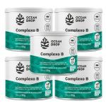 Kit 5X Complexo B -  60 C�psulas - Ocean Drop