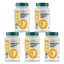Kit 5X Complexo B com Vitamina C e Zinco - 60 Comprimidos - Nutral�n