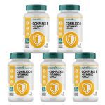 Kit 5X Complexo B com Vitamina C e Zinco - 60 Comprimidos - Nutral�n