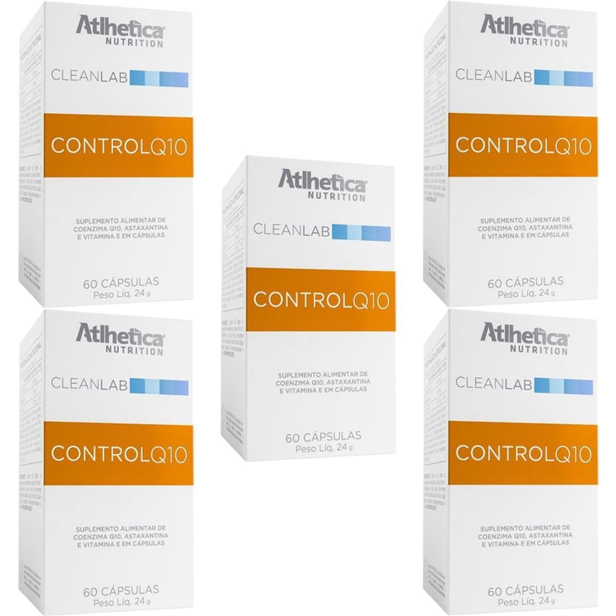 Kit 5X Control Q10 - 60 C�psulas - Atlhetica Nutrition