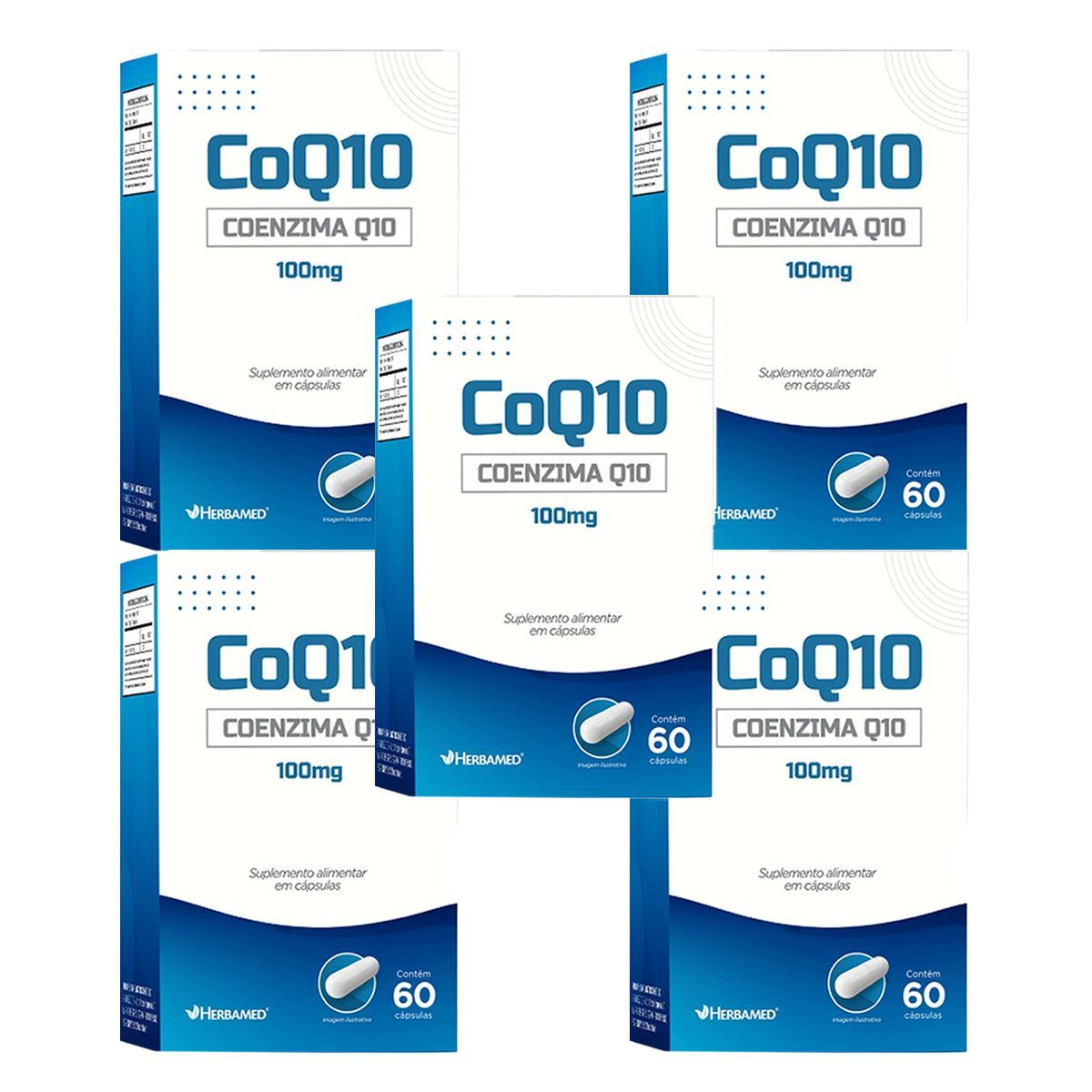 Kit 5X CoQ 10 - 60 C�psulas - Herbamed