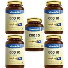 Kit 5X COQ 10 - Coenzyme Q10 - 60 C�psulas - VitaminLife