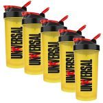 Kit 5X Coqueteleira - 600ml Amarela - Universal Nutrition
