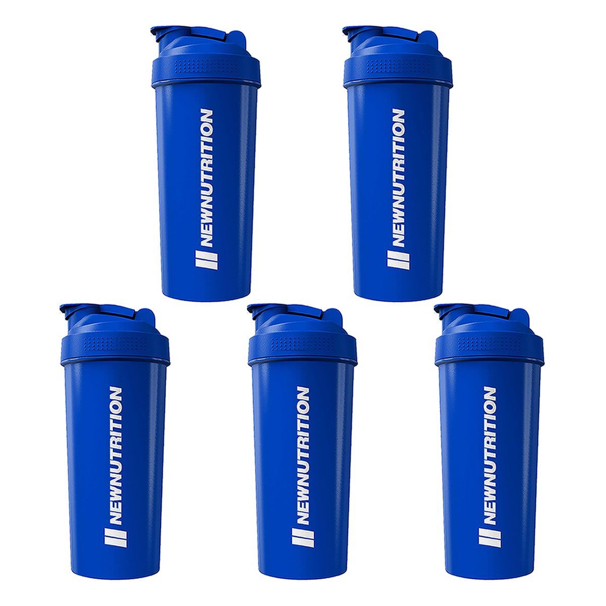 Kit 5X Coqueteleira - 600ml Azul - Newnutrition