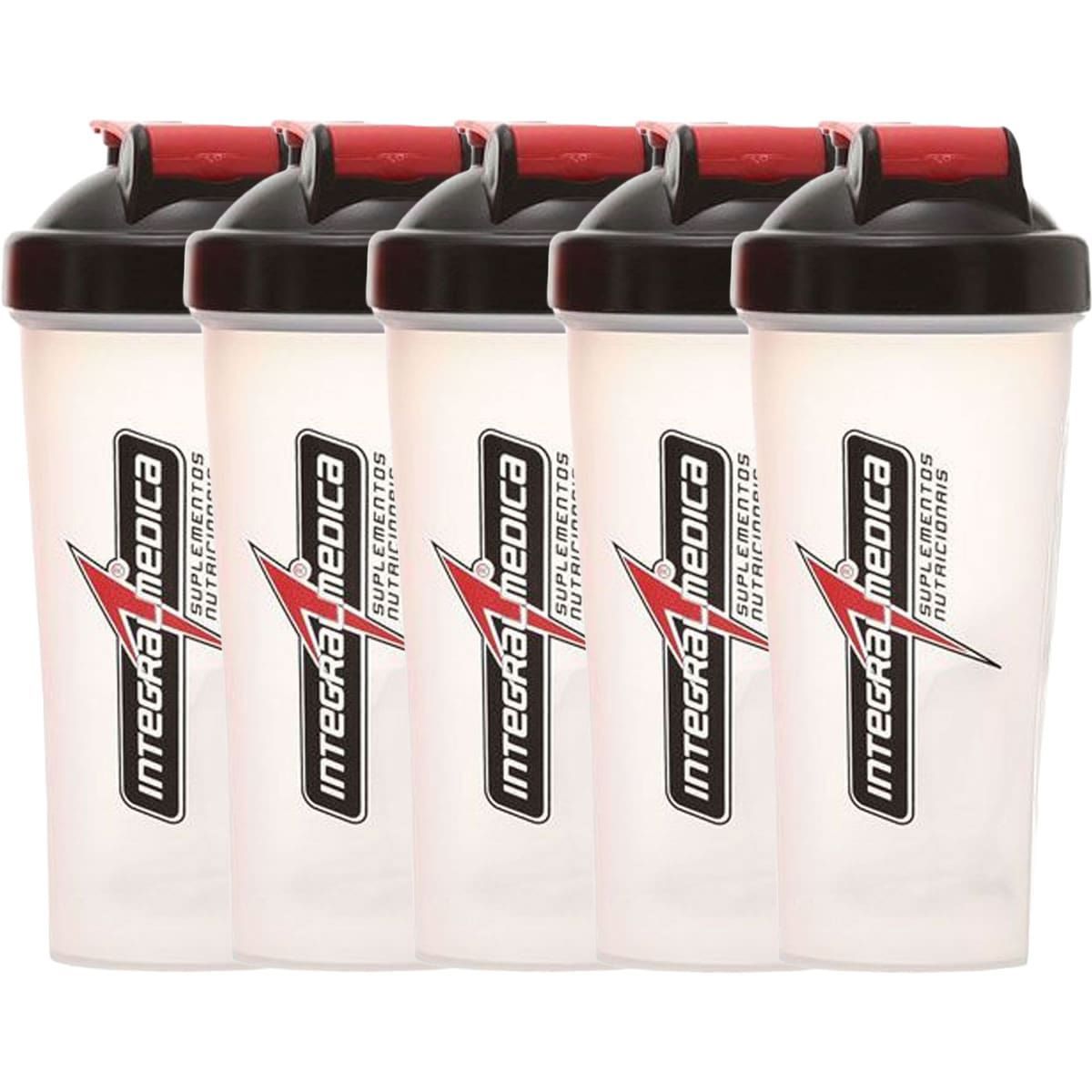 Kit 5X Coqueteleira - 600ml - Integralm�dica