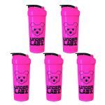 Kit 5X Coqueteleira - 600ml Pink - Under Labz