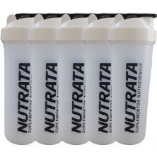 Kit 5X Coqueteleira - 600ml Transparente - Nutrata