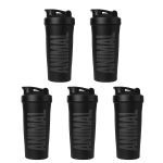 Kit 5X Coqueteleira Animal - 600ml Preta - Universal Nutrition