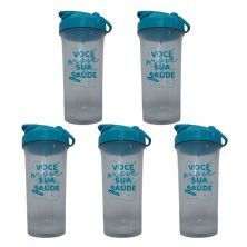Kit 5X Coqueteleira B�sic - 600ml - Equaliv
